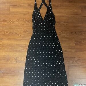 Realisation Par The Sadie Black Polka Dot Dress